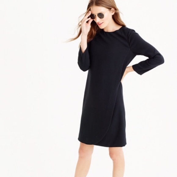 J. Crew Dresses & Skirts - J Crew Overlapped long-sleeve shift dress 8 X/A